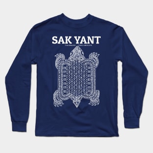 Vintage Muay Thai Sak Yant Turtle Long Sleeve T-Shirt